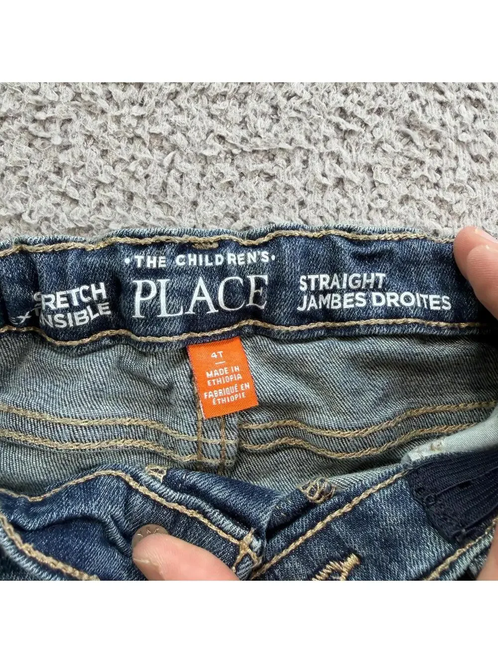 The Children's Place 4T Stretch Straight Blue Wash Denim Jeans Toddler Kids
